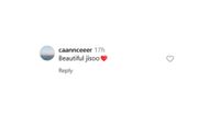 Fan reaction to Jisoo's campaign for Alo (image via Instagram)